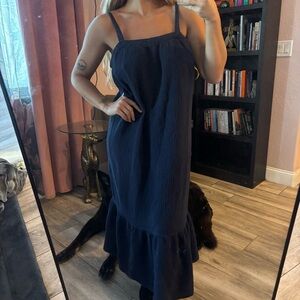 Magaschoni Navy Blue Maxi Dress